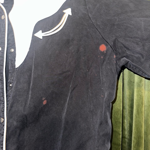 Western black and white button up. - Picture 3 of 3